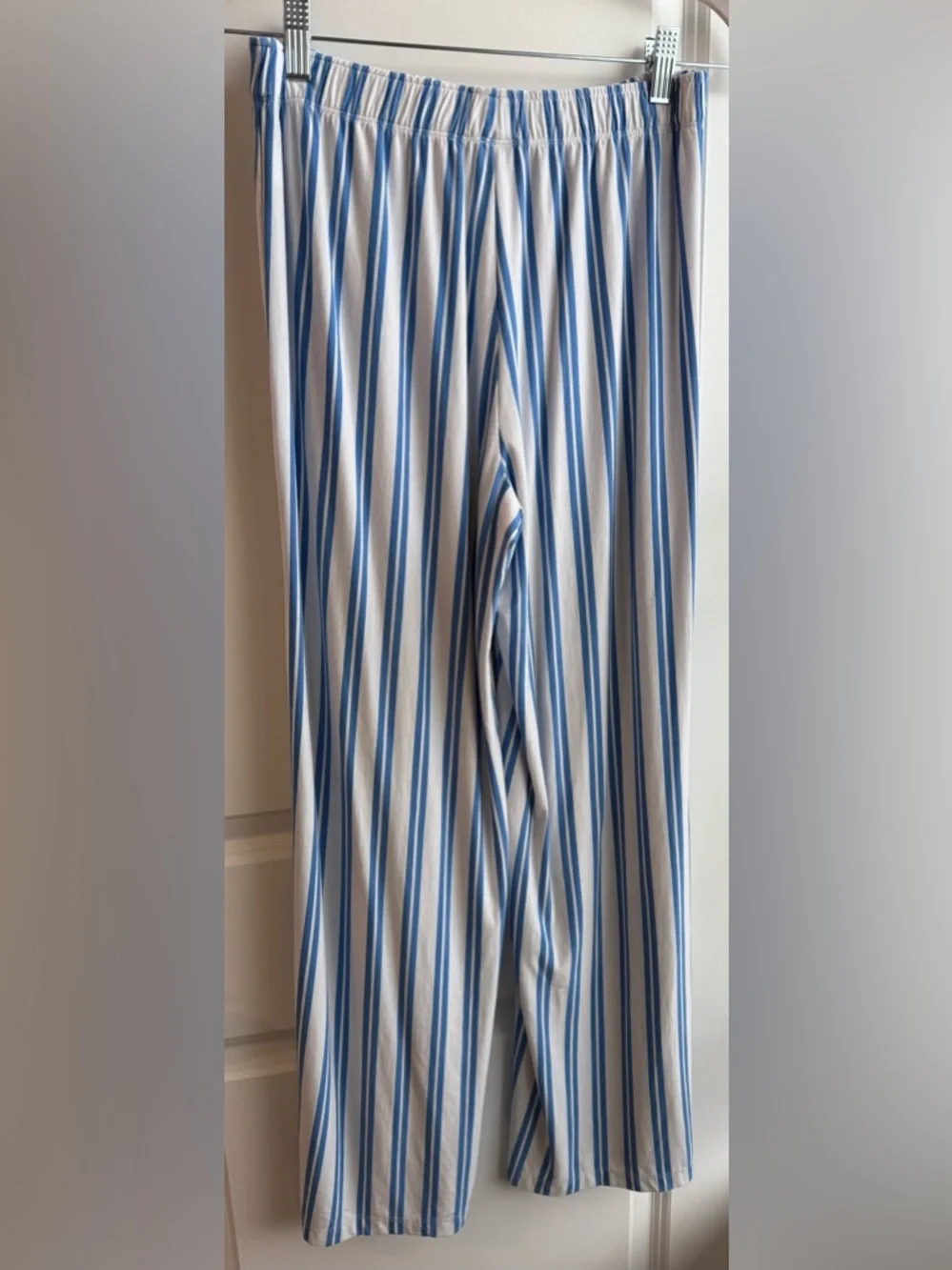 Lake Modal Pajama Pants Loungewear Coastal Blue White Stripe Soft Comfy Small - Picture 4 of 8